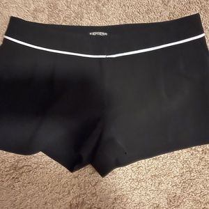 Express dressy shorts- two pair- black and melon!